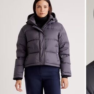 Responsible Down Cropped Puffer Red (Quince)